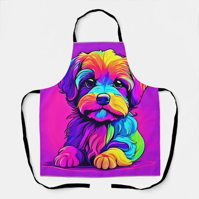 Rainbow Puppy Arts Schürze (Vorderseite)