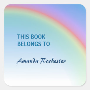 Rainbow Quadratischer Aufkleber