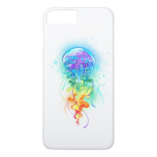 Rainbow-Qualle Case-Mate iPhone Hülle (Rückseite)