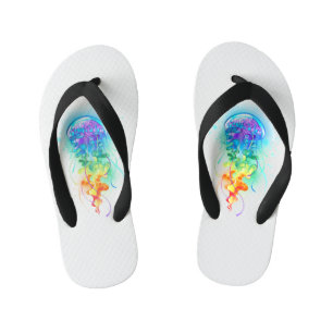 Rainbow-Qualle Kinderbadesandalen