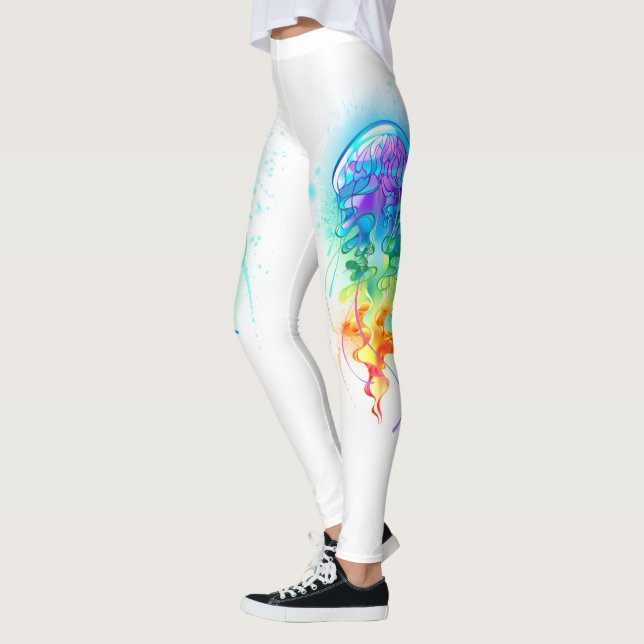 Rainbow-Qualle Leggings (Links)