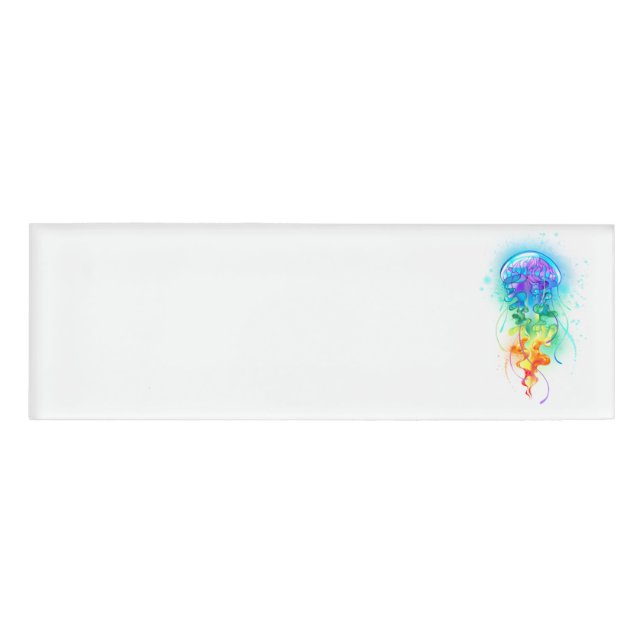 Rainbow-Qualle Namenschild (Vorderseite)