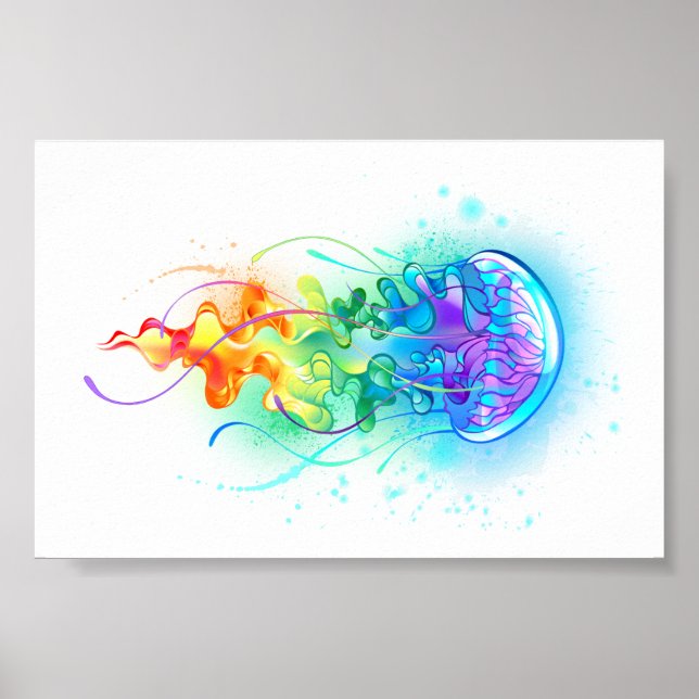 Rainbow-Qualle Poster (Vorne)