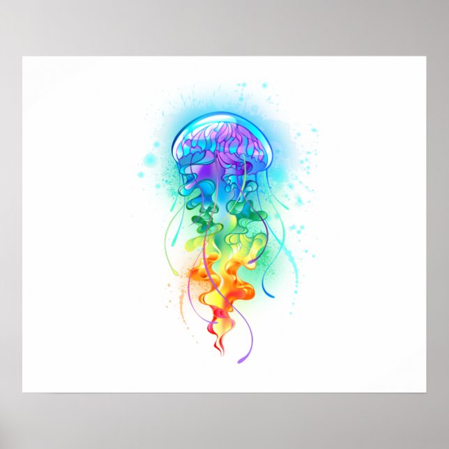 Rainbow-Qualle Poster (Vorne)