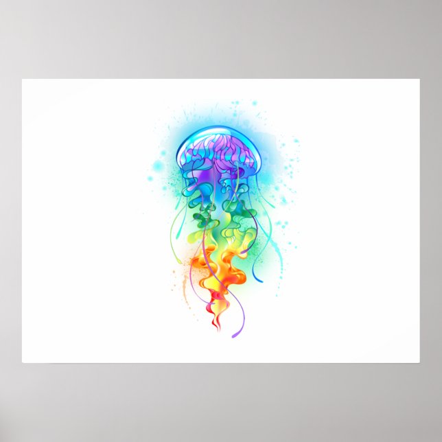 Rainbow-Qualle Poster (Vorne)