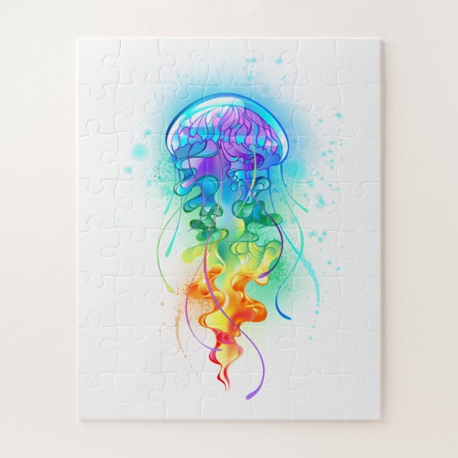 Rainbow-Qualle Puzzle (Vertikal)