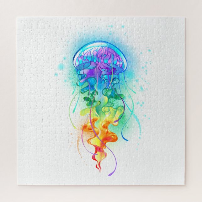 Rainbow-Qualle Puzzle (Vertikal)