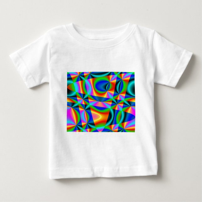 Rainbow-Quilt Baby T-shirt (Vorderseite)
