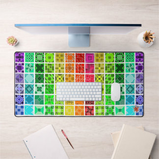 Rainbow Quilt Desk Mat Schreibtischunterlage