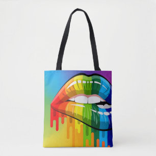 Rainbow-Raccerback-Totbeutel
