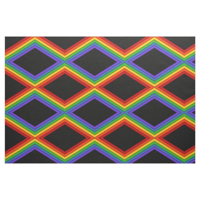 Rainbow-Rainbow-Muster Stoff (Fat Quarter (45,7 x 55,9 cm))