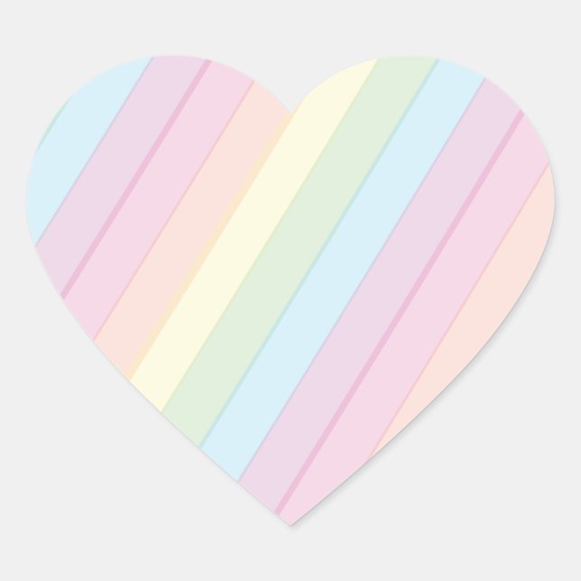 Rainbow Raindrop Kinderdusche Sprinkle Herz-Aufkleber (Vorderseite)