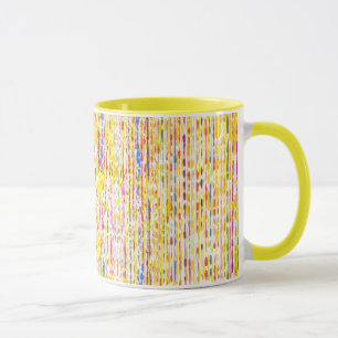 Rainbow Raindrops Stripes Tasse