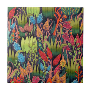Rainbow Rainforest Tile Fliese