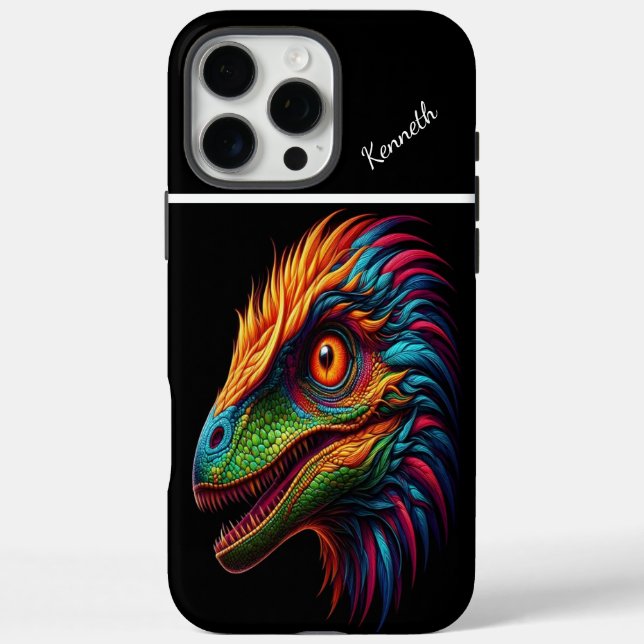 Rainbow Raptor Case-Mate iPhone Hülle (Rückseite)