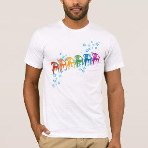 Rainbow-Rasenstühle T-Shirt