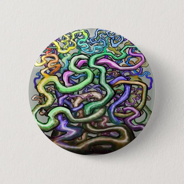 Rainbow-Reben Button (Vorderseite)