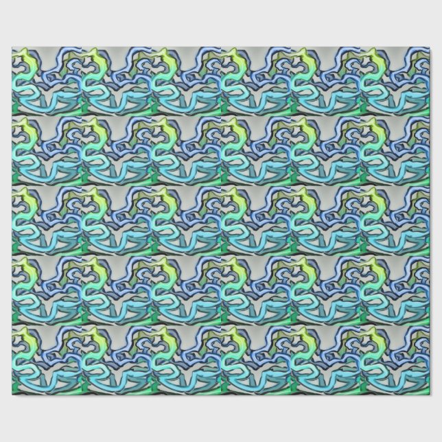 Rainbow-Reben Geschenkpapier (Saum)