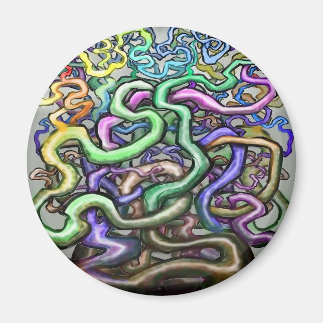 Rainbow-Reben Magnet (Vorne)
