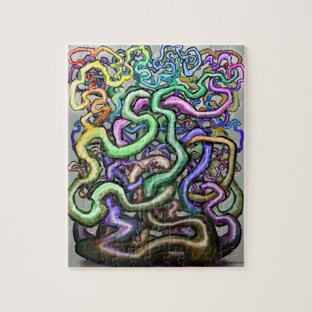 Rainbow-Reben Puzzle (Vertikal)