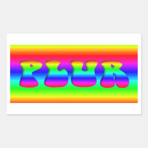 Rainbow Rechteckiger Aufkleber