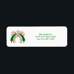 Rainbow Red Green Christmas Rücksendeadresse<br><div class="desc">Machen Sie Ihren Urlaub mit diesen lustigen,  rot und grün regnerischen Weihnachtsbaum-Rücksendeadressen-Aufklebern festlich. Fügen Sie Ihre Rücksendeadresse hinzu und verwenden Sie sie mit Ihren Weihnachtskarten.</div>