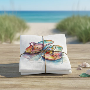 Rainbow Reef Flip Flops Geschirrtuch