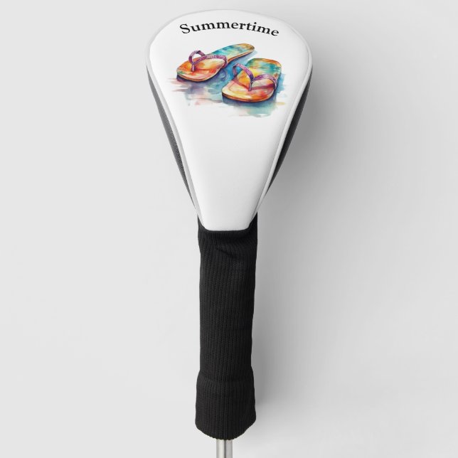 Rainbow Reef Flip Flops, individuell Golf Headcover (Vorderseite)