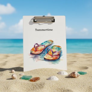 Rainbow Reef Flip Flops, individuell Klemmbrett