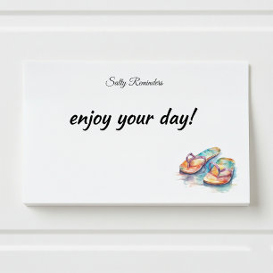Rainbow Reef Flip Flops, individuell Post-it Klebezettel