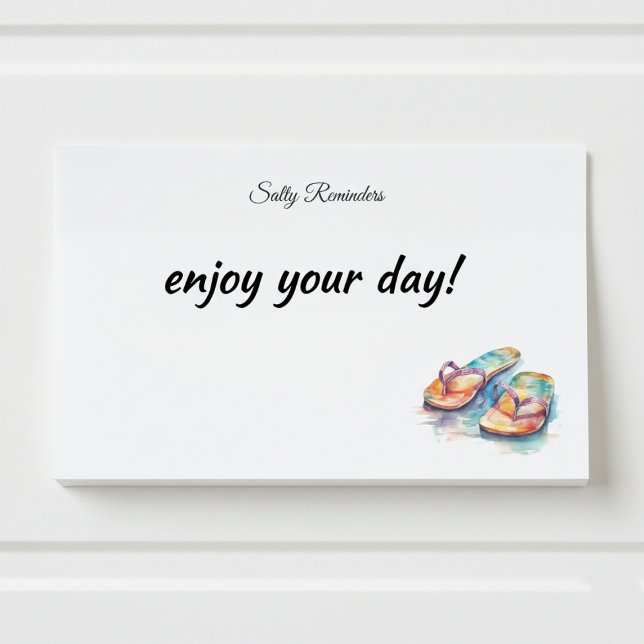 Rainbow Reef Flip Flops, individuell Post-it Klebezettel (Von Creator hochgeladen)