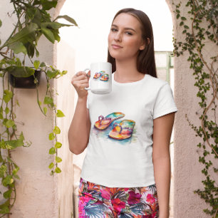 Rainbow Reef Flip Flops Kaffeetasse