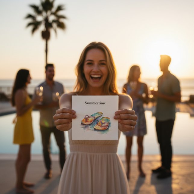 Rainbow Reef Flip Flops Serviette (Von Creator hochgeladen)