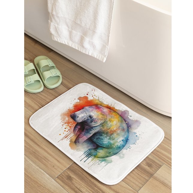 Rainbow Reef Manatee Badematte (Von Creator hochgeladen)