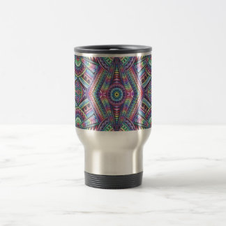 Rainbow Reiki Chakras Psychedelic Kaleidoskop Art Reisebecher