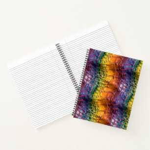Rainbow Reptile Leather Notizbuch