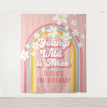 Rainbow Retro Young Wild 3. Geburtstag