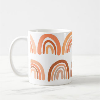 Rainbow Reverie: Vintage Lebenskraft Kaffeetasse
