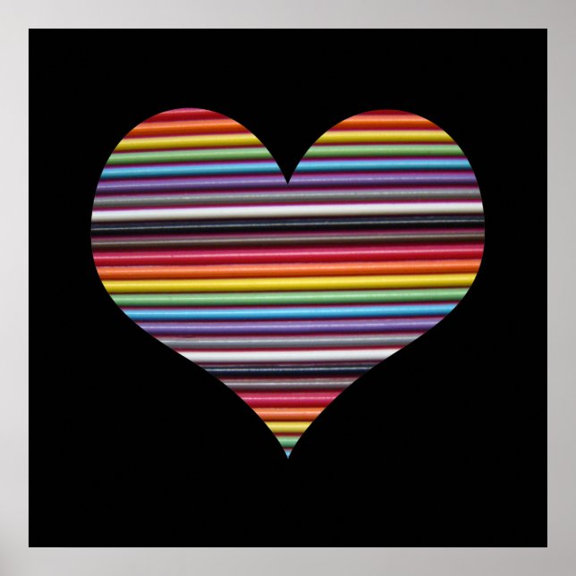 Rainbow Ribbon Cable Wall Poster (Vorne)
