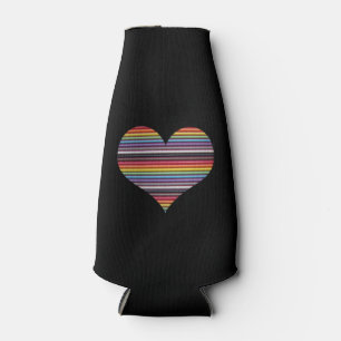Rainbow Ribbon Kabel Herzflasche Drink Cooler Flaschenkühler