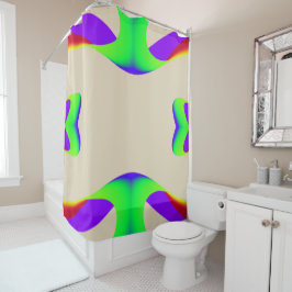 Rainbow Ribbons Duschvorhang
