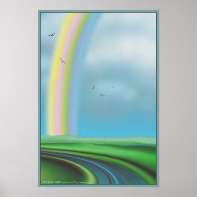" RAINBOW RIVER " von Robert Singletary Poster (Vorne)