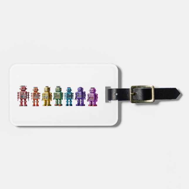 Rainbow Roboter Gepäckanhänger (Vorderseite horizontal)