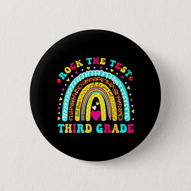 Rainbow Rock Der dritte Testtag Button (Vorderseite)
