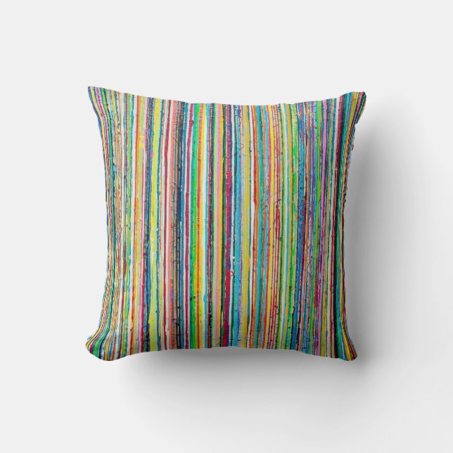 Rainbow Roll 16 x 16 Poly Zierkissen (Vorderseite)