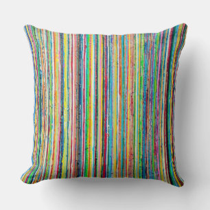 Rainbow Roll 20 x 20 Poly Throw Kissen