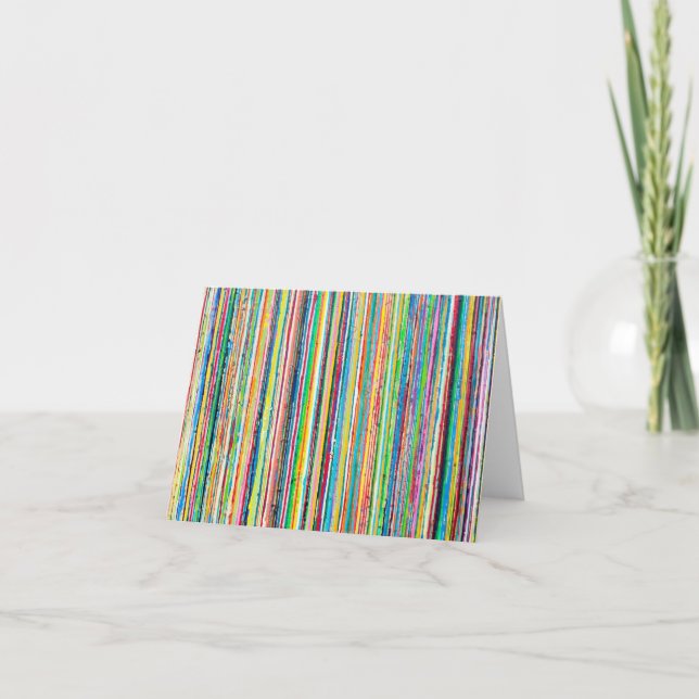 Rainbow Roll Blank Note Card Karte (Vorderseite)