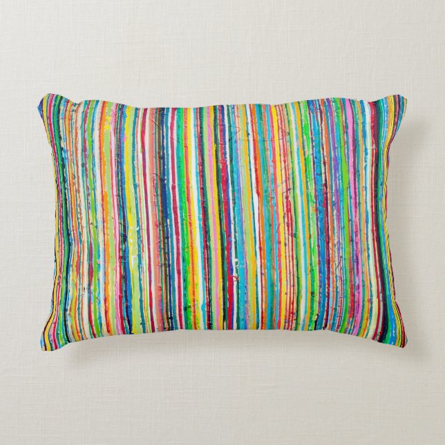 Rainbow Roll Poly Accent Pillow Zierkissen (Vorderseite)
