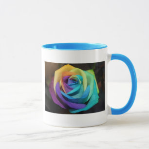 Rainbow Rose Blossoms Park Party Dusche Liebe Kuns Tasse