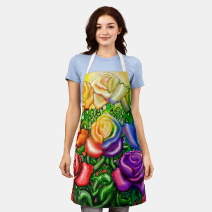 Rainbow-Rose Schürze